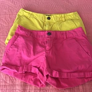 Two pair of Gap Chino Shorts
